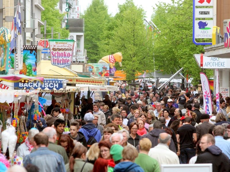 Die City von Oberhausen begrüßt den Lenz