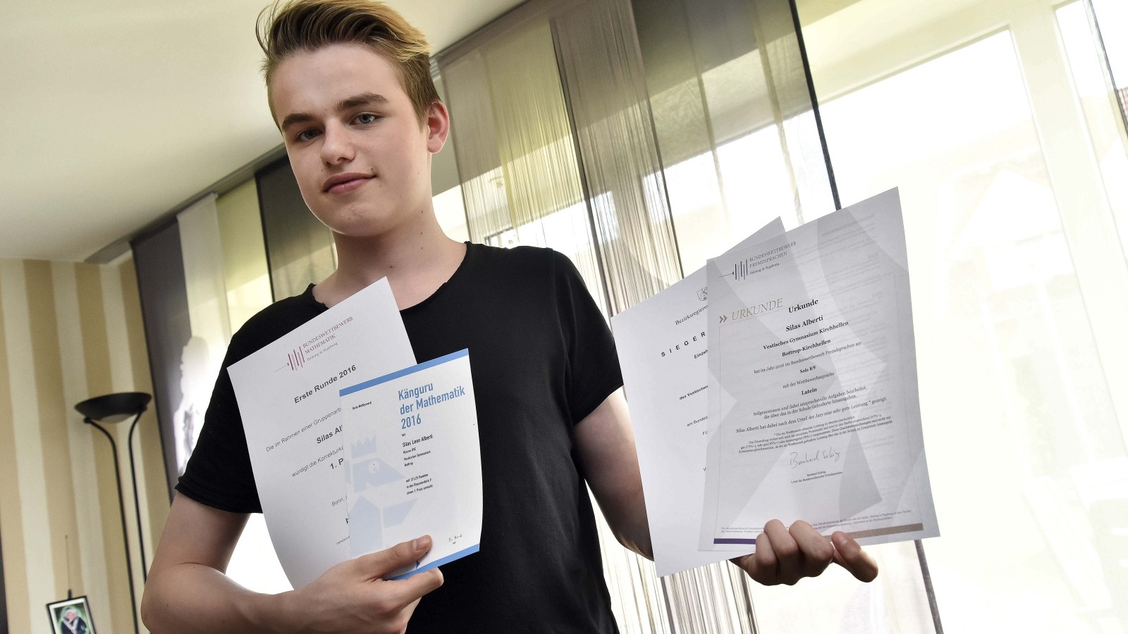 Silas Alberti (14) ist Bottrops Bester in Mathe und Latein