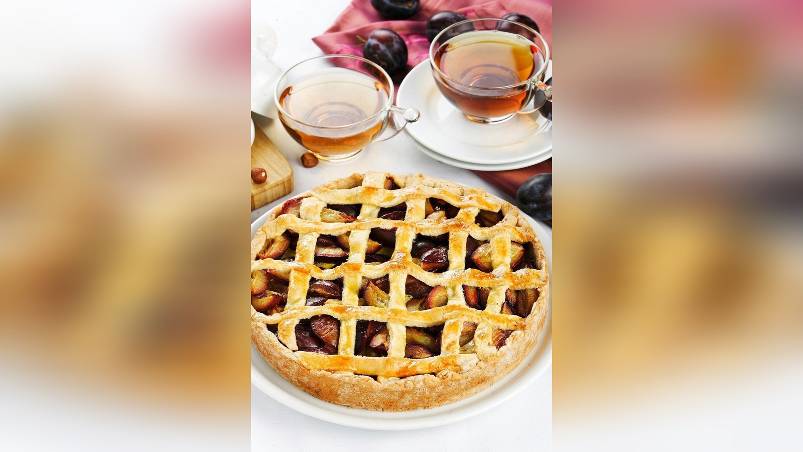 Zwetschgen-Tarte Linzer Art