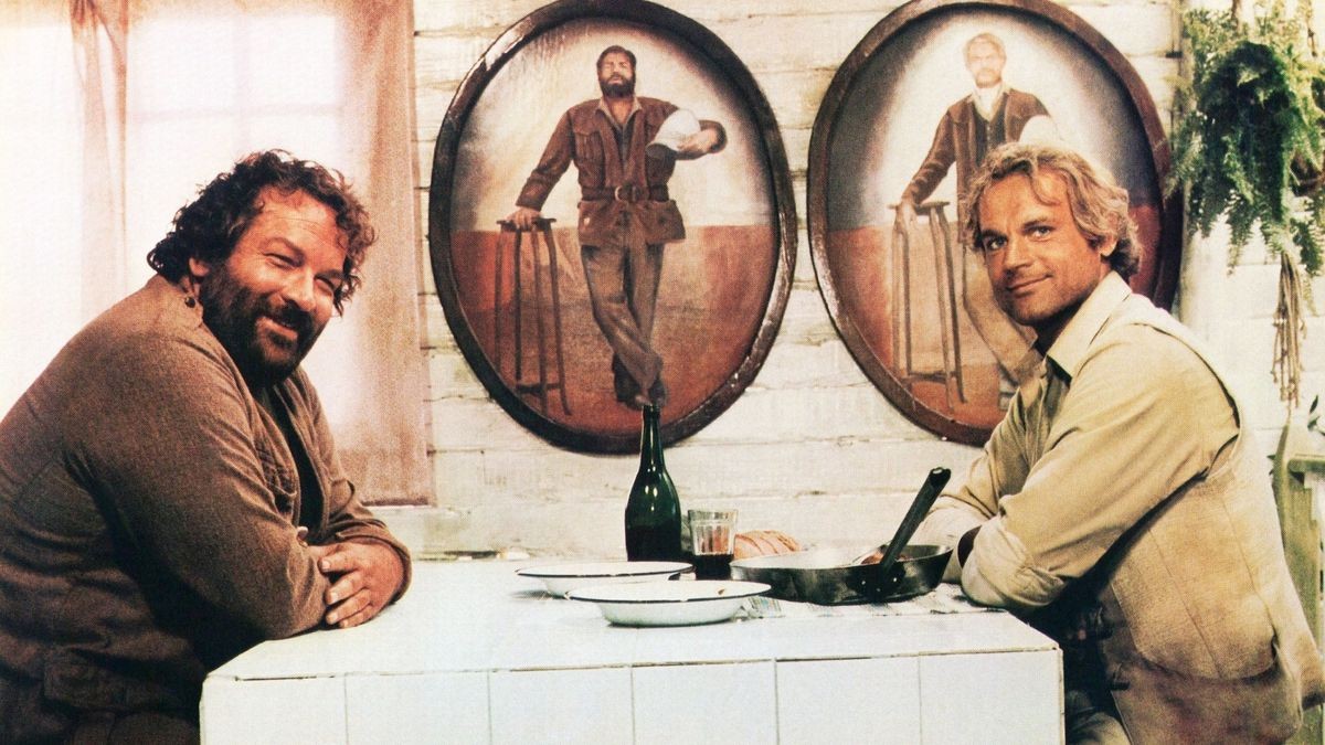 Ein unschlagbares Team: Bud Spencer und Terence Hill hier in “Ein Krokodil und ein Nillpferd“ 