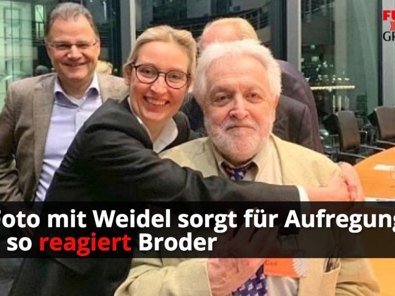 Foto mit Weidel für Aufregung so reagiert Broder