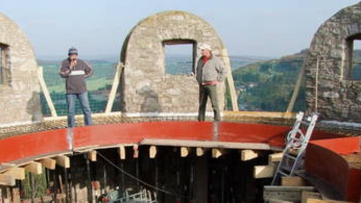 Der "Dicke Turm" am Kranichfelder Oberschloss erhält Aussichtsplattform