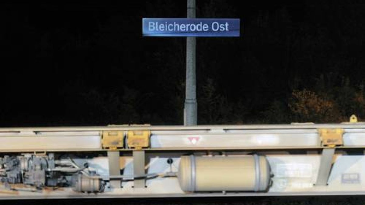 Der Zugunfall ereignete sich am Bahnhof Bleicherode Ost. Foto: Sascha Fromm