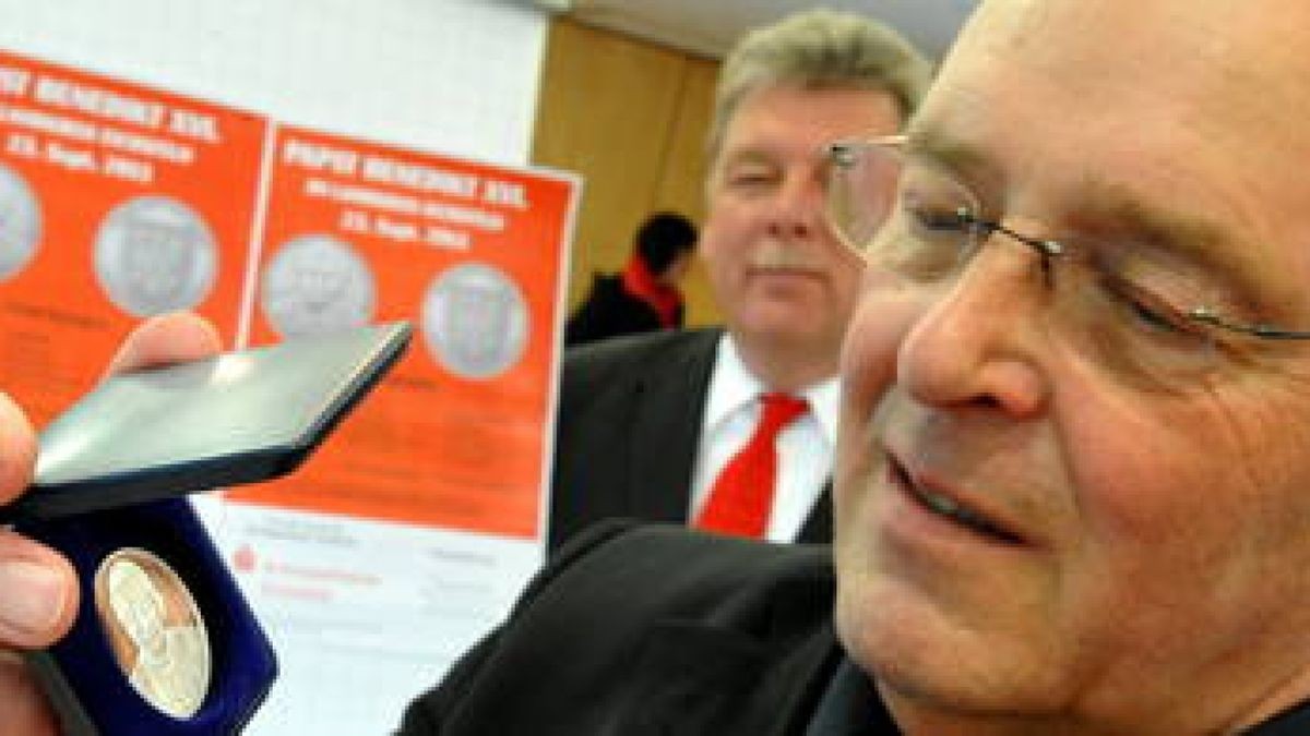 Medaille zum Papstbesuch