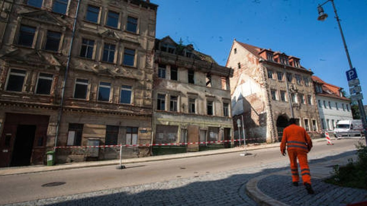 Haus in Altenburg eingestürzt