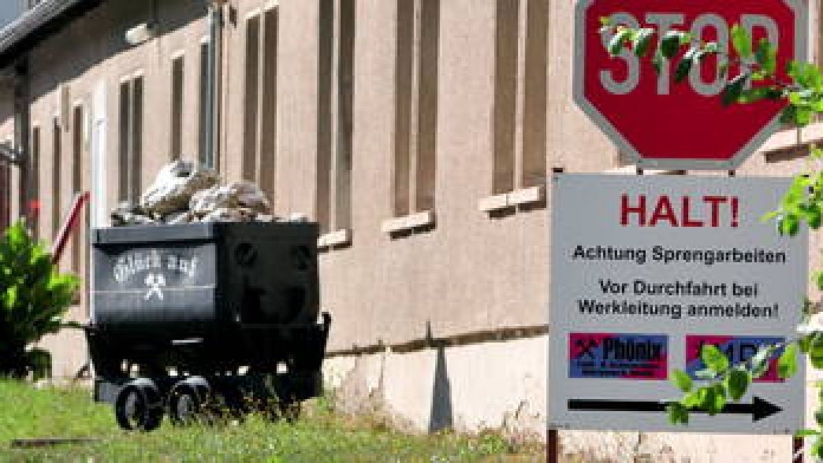 Das Flussspat-Werk in Gehren steht vor einer ungewissen Zukunft. Seit 2010 ist das Bergwerk geschlossen. Foto: Christoph Vogel