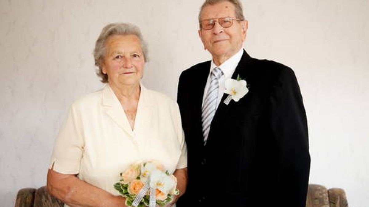 12.09. Statt Flitterwochen zur Gurkenernte - Diamantene Hochzeit in Leutenthal. Foto: Stefan Karl