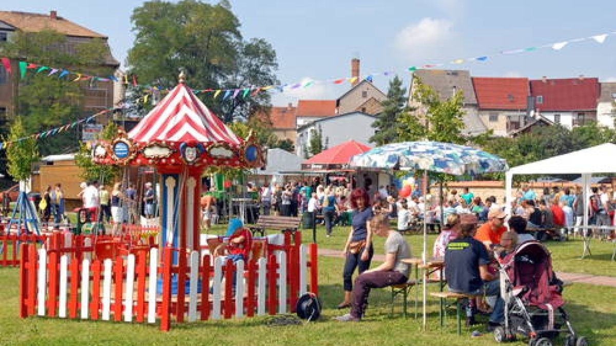 09.09. Viele Hundert Besucher beim Buttelstedter Stadtfest. Foto: Hannsjörg Schumann