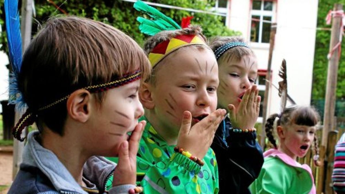 Indianerfest im Kindergarten „Käthe Kollwitz“