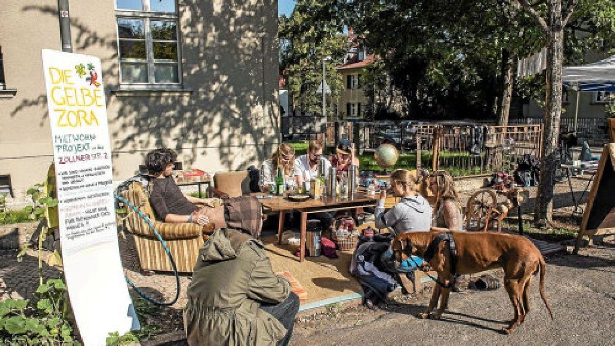 Auch an der Schwabestraße wurde ein Straßenfest in Weimar gefeiert. Aufnahme: Maik Schuck