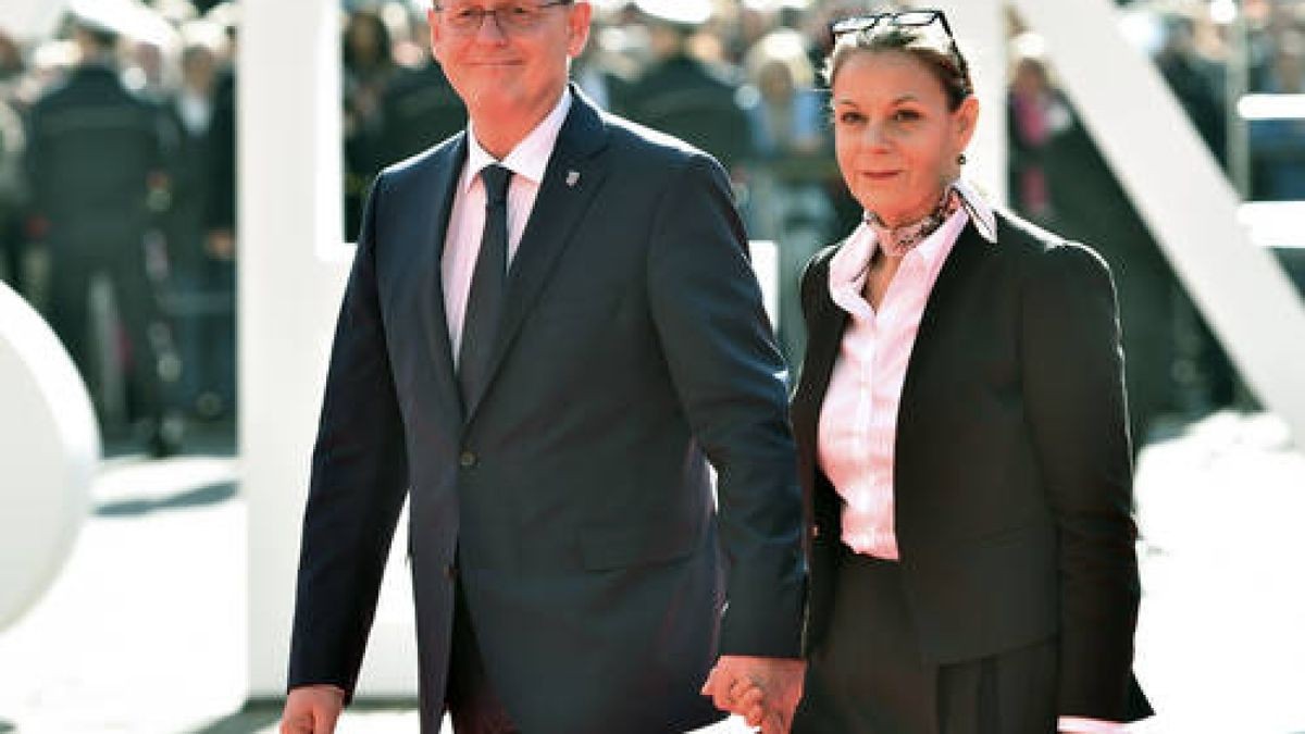 Bodo Ramelow und Germana Alberti vom Hofe besuchen am 26.10.2015 die Holocaust-Gedenkstätte Yad Vashem in Jerusalem (Israel). Foto: Omri Meron