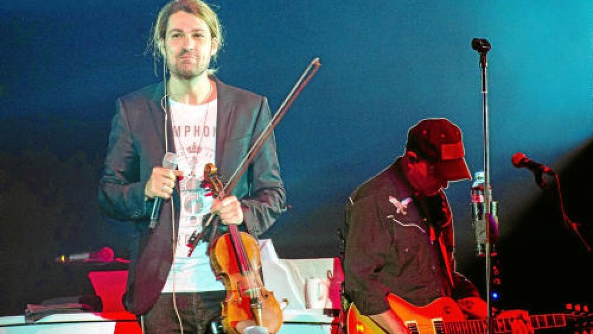 Mit einer fulminanten Show begeisterte David Garrett am Sonntagabend in der Messehalle Erfurt.