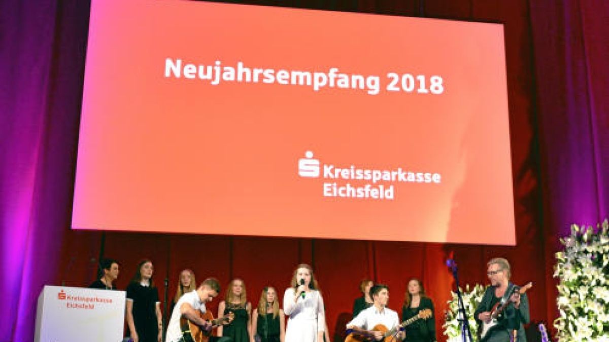 Fotos vom Neujahrsempfang der Kreissparkasse in der Obereichsfeldhalle in Leinefelde. Foto: Eckhard Jüngel