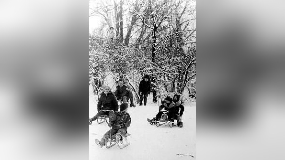 Winter in Thüringen 1976. Foto: TA