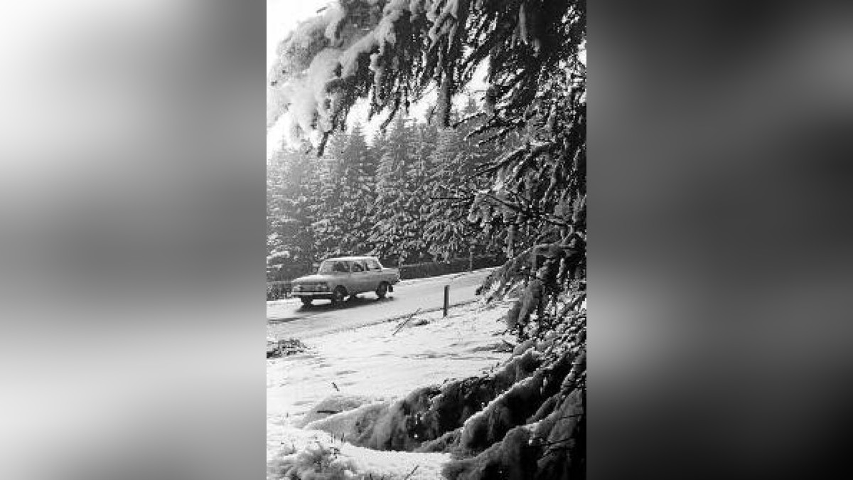 Auf dem Weg zur Skihütte Ruhla, im Jahr 1973. Foto: Rudolph Ellguth