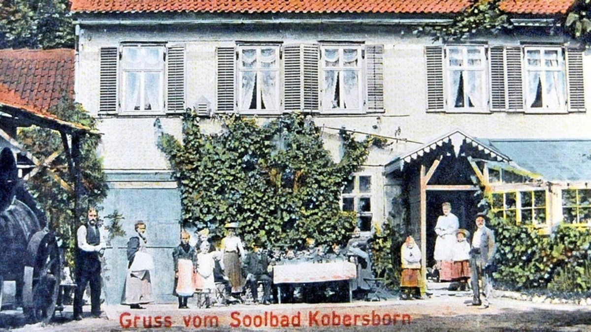 Das von Werner Kober gegründete „Soolbad Kobersborn“ existierte nur wenige Jahre. 1905 eröffnet, musste es 1918, nach dem Ende des Ersten Weltkrieges, bereits wieder schließen.