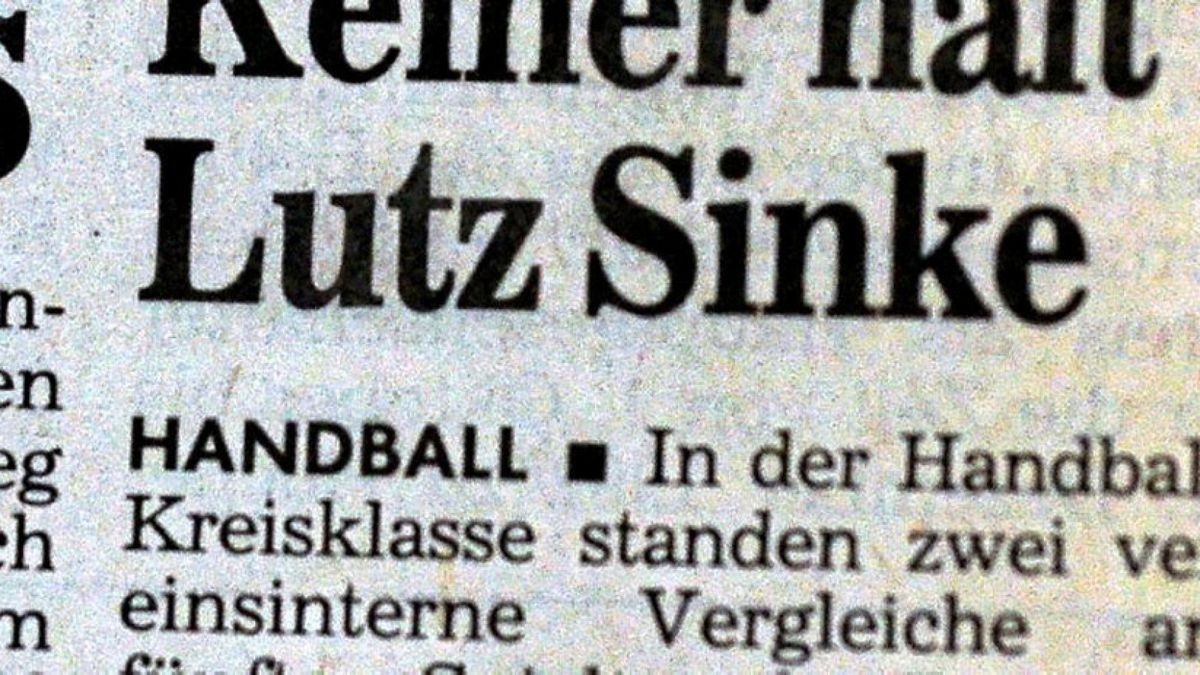 Auf der Eisenacher Lokalsportseite am 17. Februar 1993.