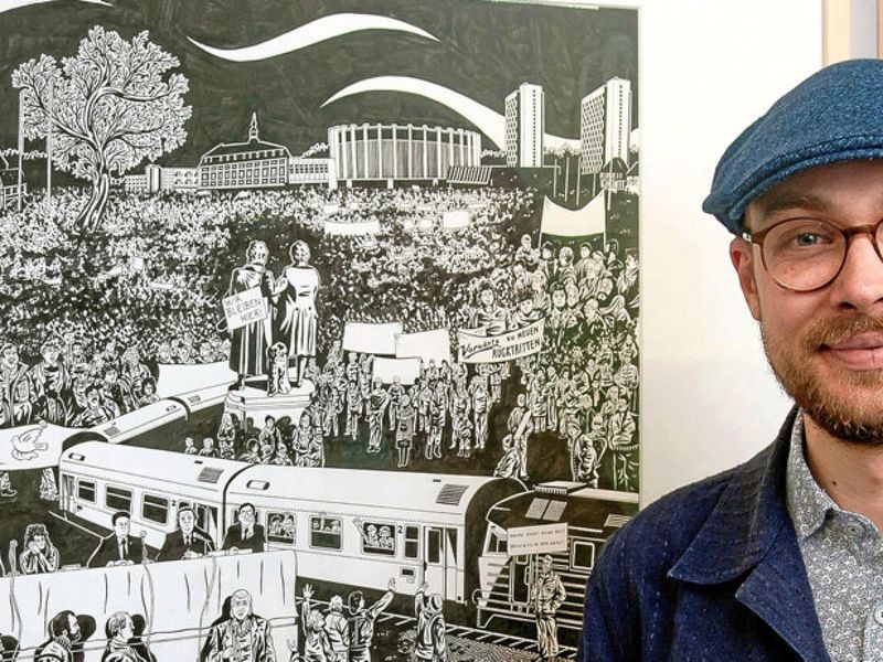 Geschichtsbilder von GraphicNovelKünstler in SchwarzWeiß