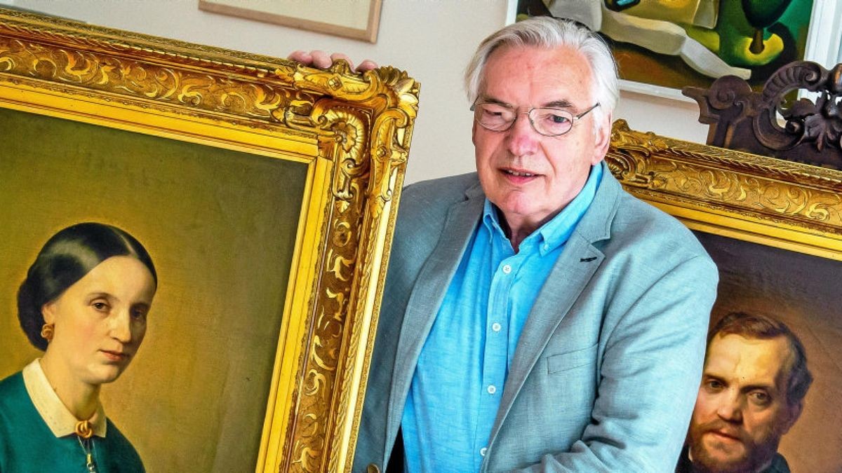 Ulrich Goerdten aus Berlin gibt die beiden Pfannschmidt-Gemälde in die Sammlung der Mühlhäuser Museen.