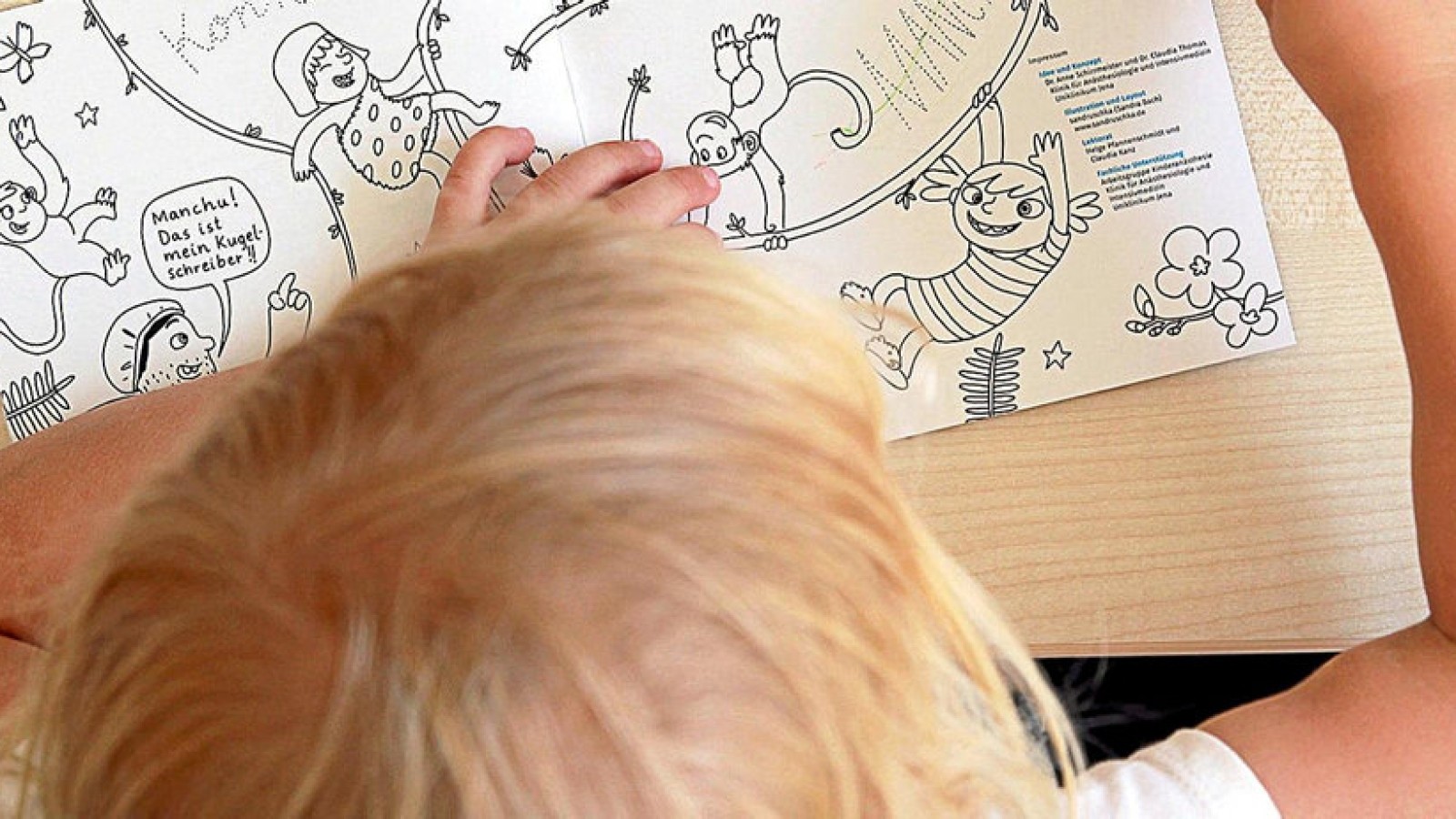 ComicÄffchen nimmt Kindern Angst vor einer OP