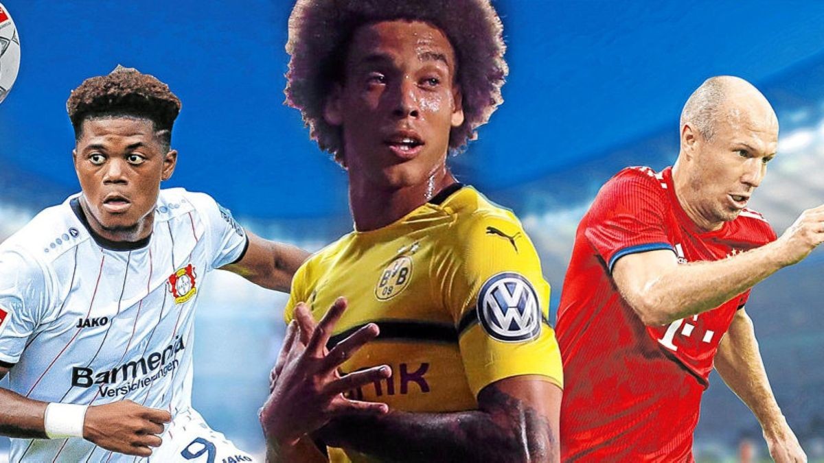 Nicht nur die Spieler wie Leon Bailey (Leverkusen), Axel Witsel (Dortmund) und Arjen Robben (Bayern) stehen im Mittelpunkt. Trainer wie Friedhelm Funkel (Düsseldorf), Lucien Favre (Dortmund) und Niko Kovac (Bayern, im Bild oben von links) beschäftigen sich auch mit Videobeweisen, TV-Bildern und Laptops am Spielfeldrand.