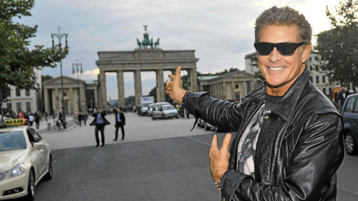 David Hasselhoff steht am 20. April in der Sparkassen-Arena in Jena auf der Bühne: 30 Years Looking for Freedom. Foto: dpa