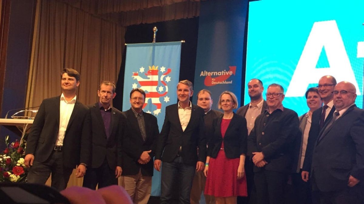 Landesparteitag der AfD in Pfiffelbach.