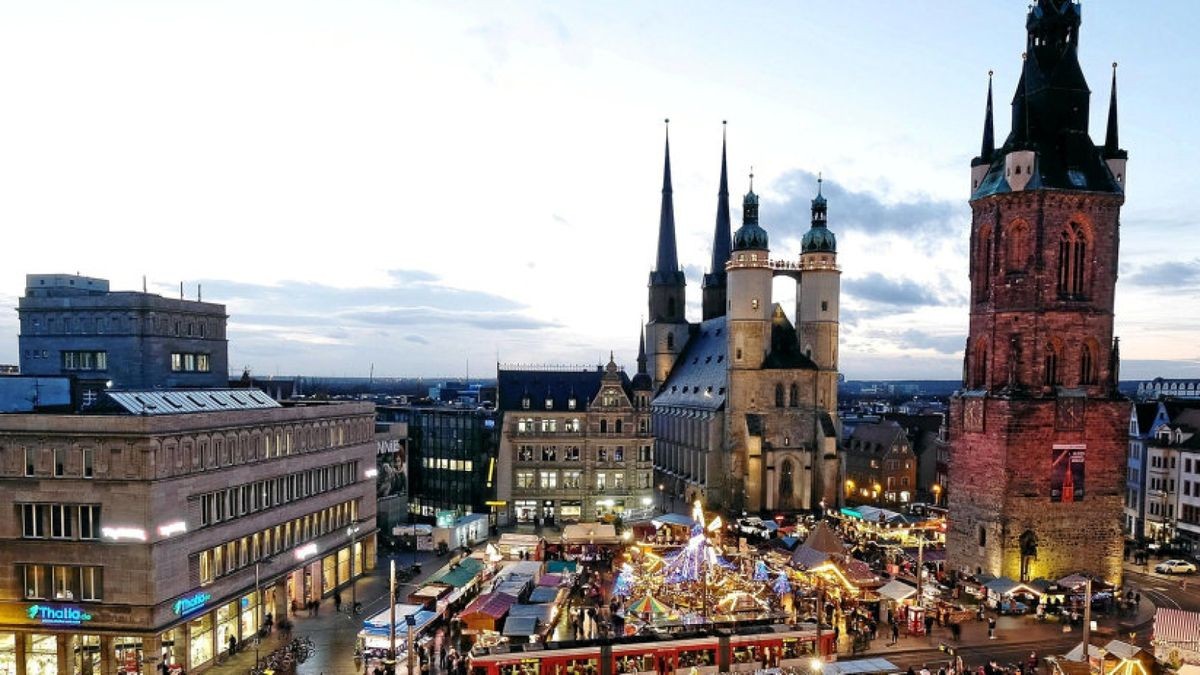 In der Marktkirche in Halle/Saale wird der Festakt zum Jubiläum stattfinden.