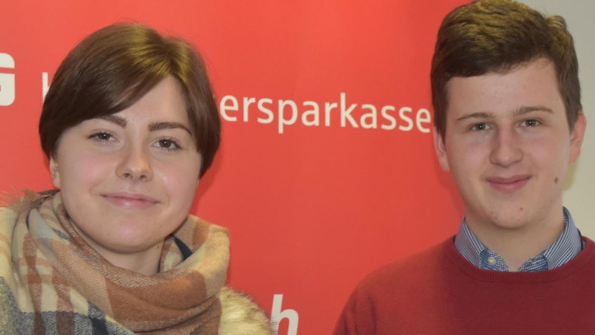 Catharina Wagner und Moritz von Beyme von der Klosterschule in Roßleben gewannen gemeinsam mit Klara Brinkmann in diesem Jahr das Planspiel Börse.