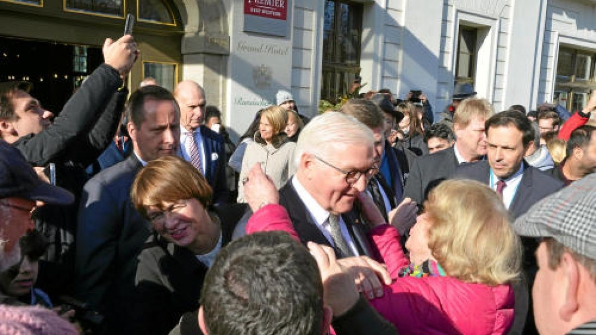 Bundespräsident Frank-Walter Steinmeier in Weimar.