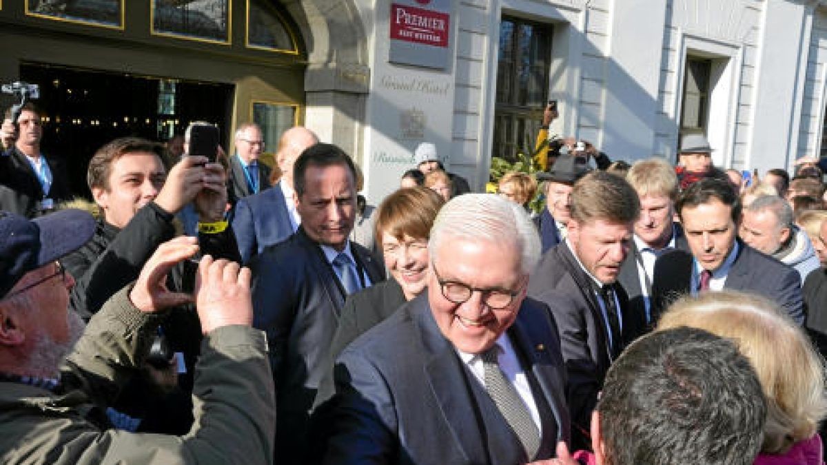 Bundespräsident Frank-Walter Steinmeier in Weimar.