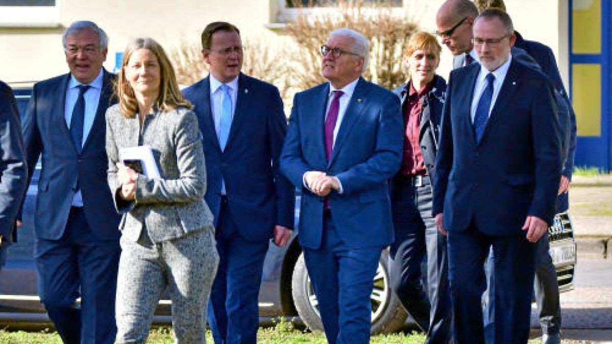 Bundespräsident Frank-Walter Steinmeier in Nordhausen. Foto: Peter Cott