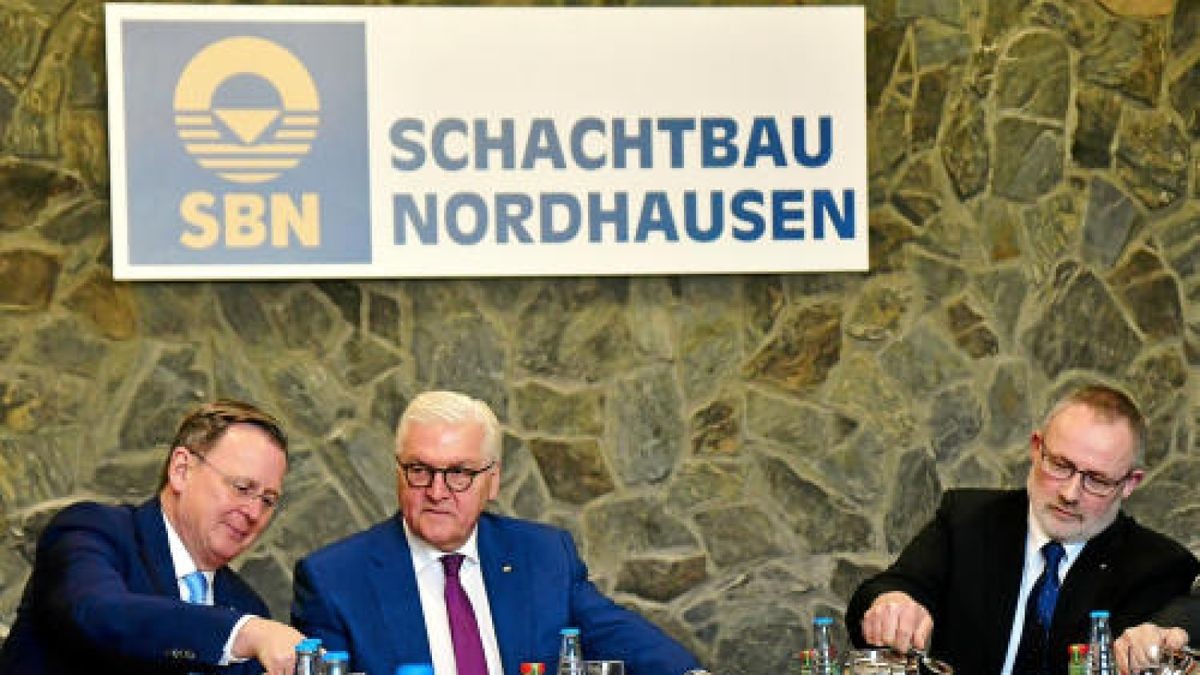 Bundespräsident Frank-Walter Steinmeier in Nordhausen. Foto: Peter Cott