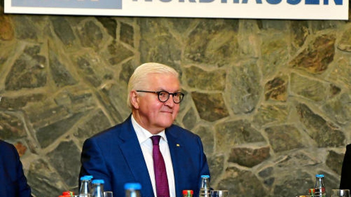 Bundespräsident Frank-Walter Steinmeier in Nordhausen. Foto: Peter Cott