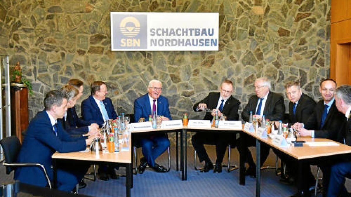 Bundespräsident Frank-Walter Steinmeier in Nordhausen. Foto: Peter Cott