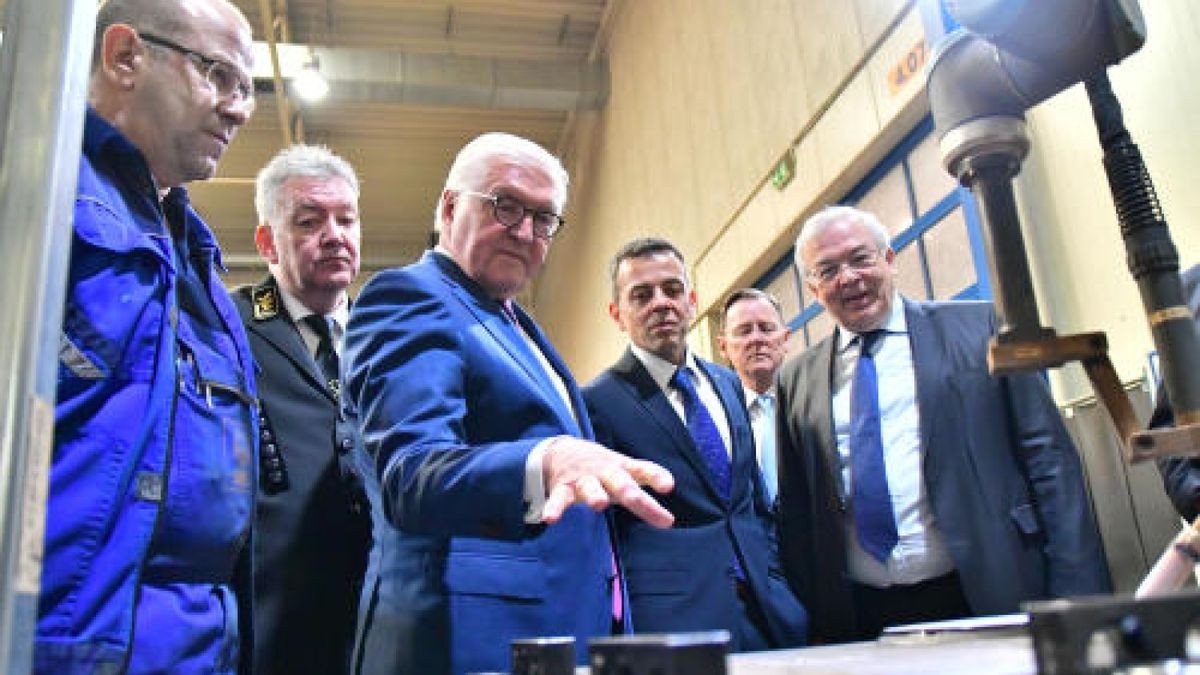 Bundespräsident Frank-Walter Steinmeier in Nordhausen. Foto: Peter Cott