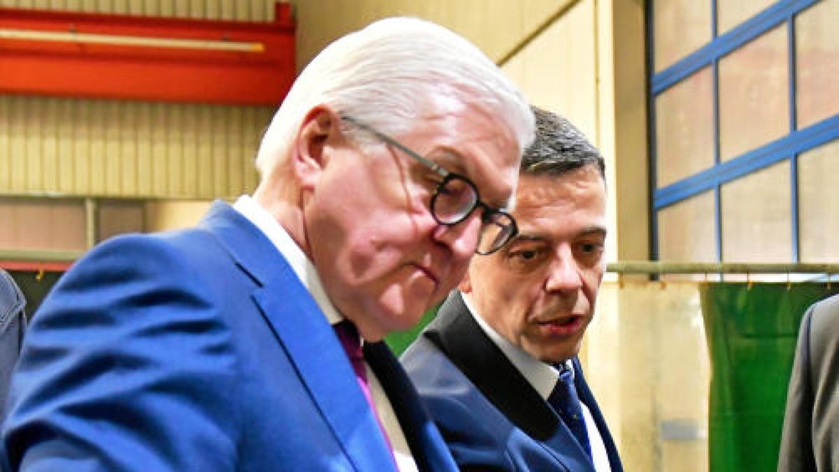 Bundespräsident Frank-Walter Steinmeier in Nordhausen. Foto: Peter Cott