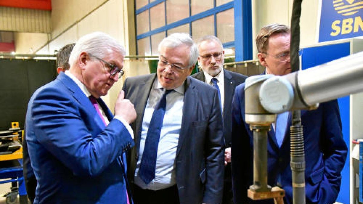 Bundespräsident Frank-Walter Steinmeier in Nordhausen. Foto: Peter Cott