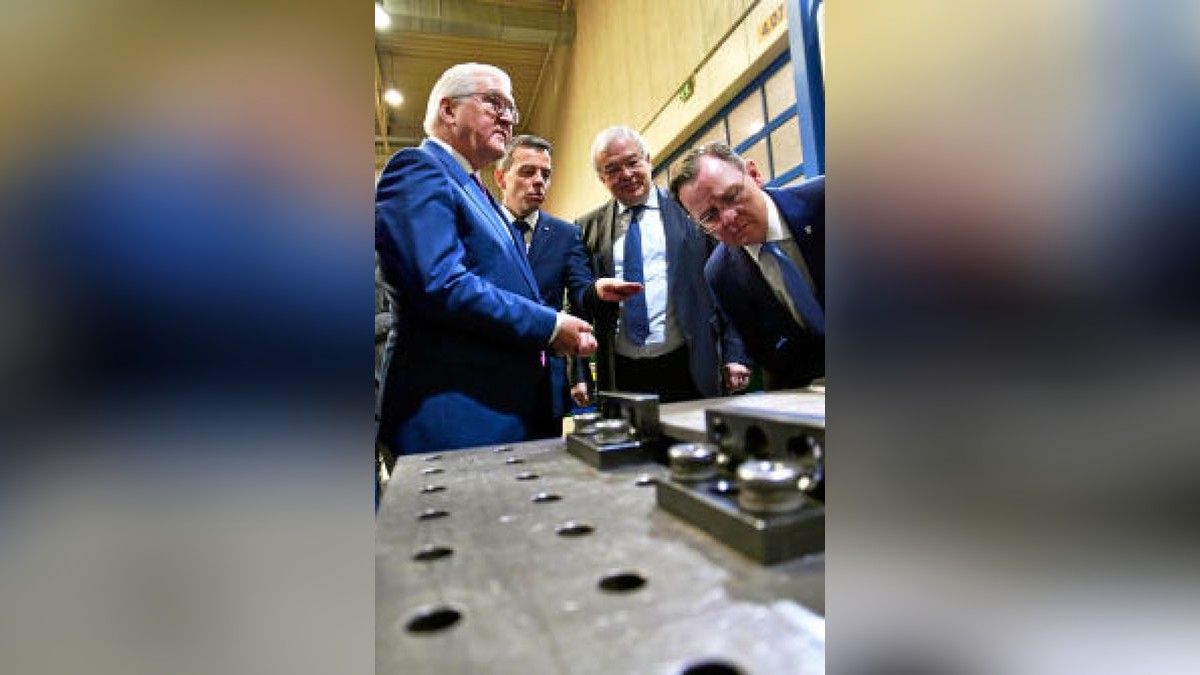 Bundespräsident Frank-Walter Steinmeier in Nordhausen. Foto: Peter Cott