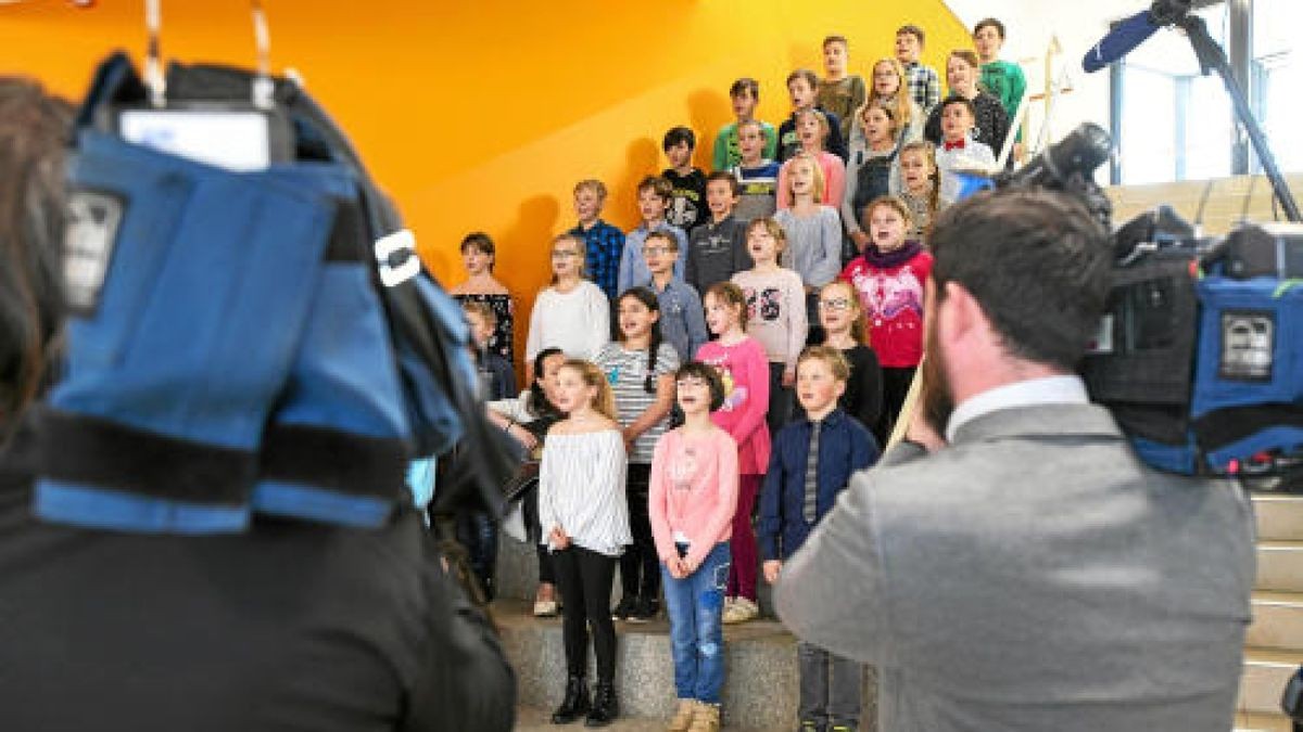 Auch die Gemeinschaftsschule in Greußen besuchte der Bundespräsident. Foto: Dirk Bernkopf