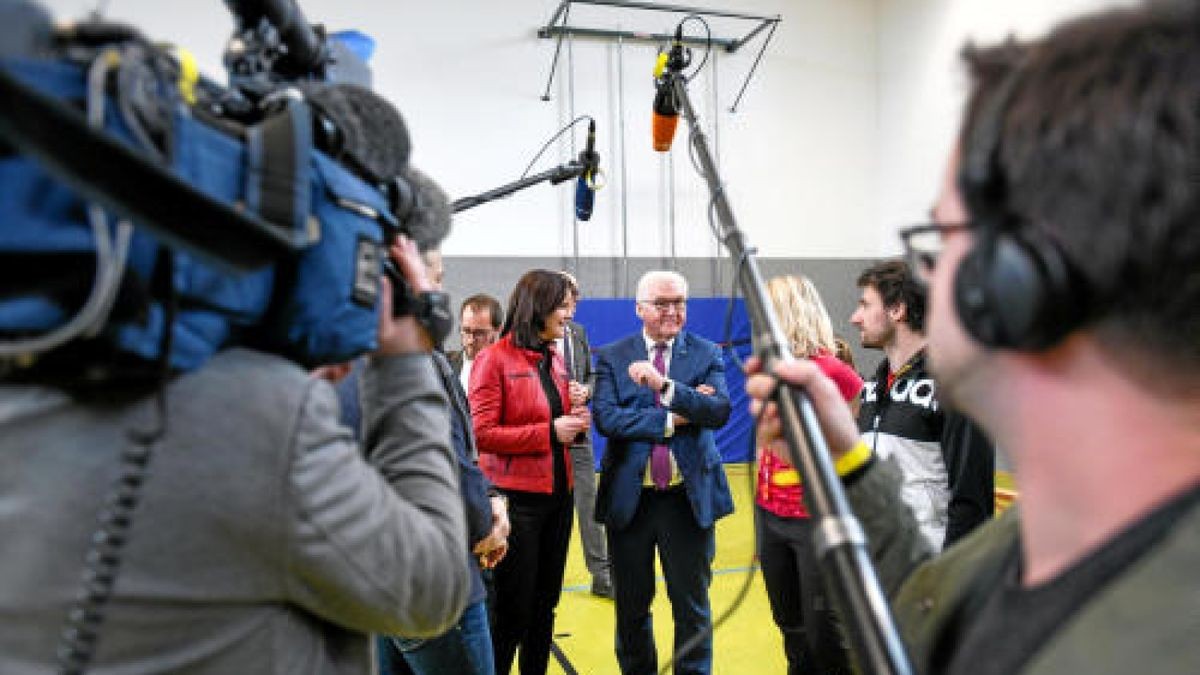 Auch die Gemeinschaftsschule in Greußen besuchte der Bundespräsident. Foto: Dirk Bernkopf