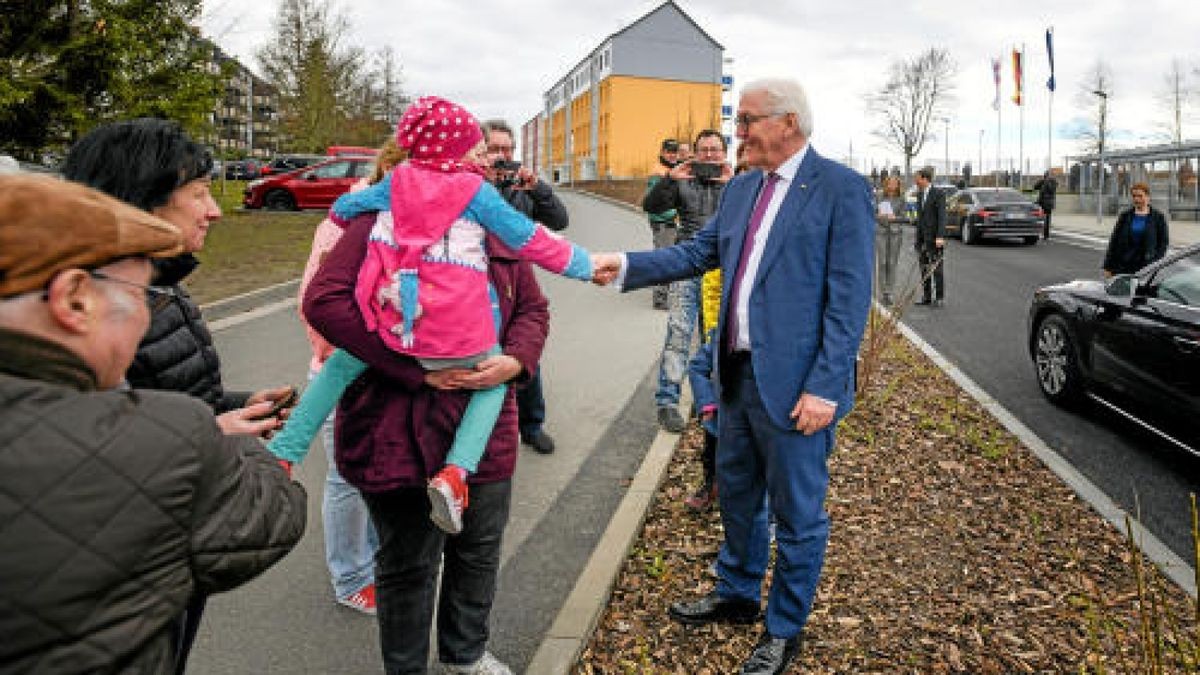 Auch die Gemeinschaftsschule in Greußen besuchte der Bundespräsident. Foto: Dirk Bernkopf