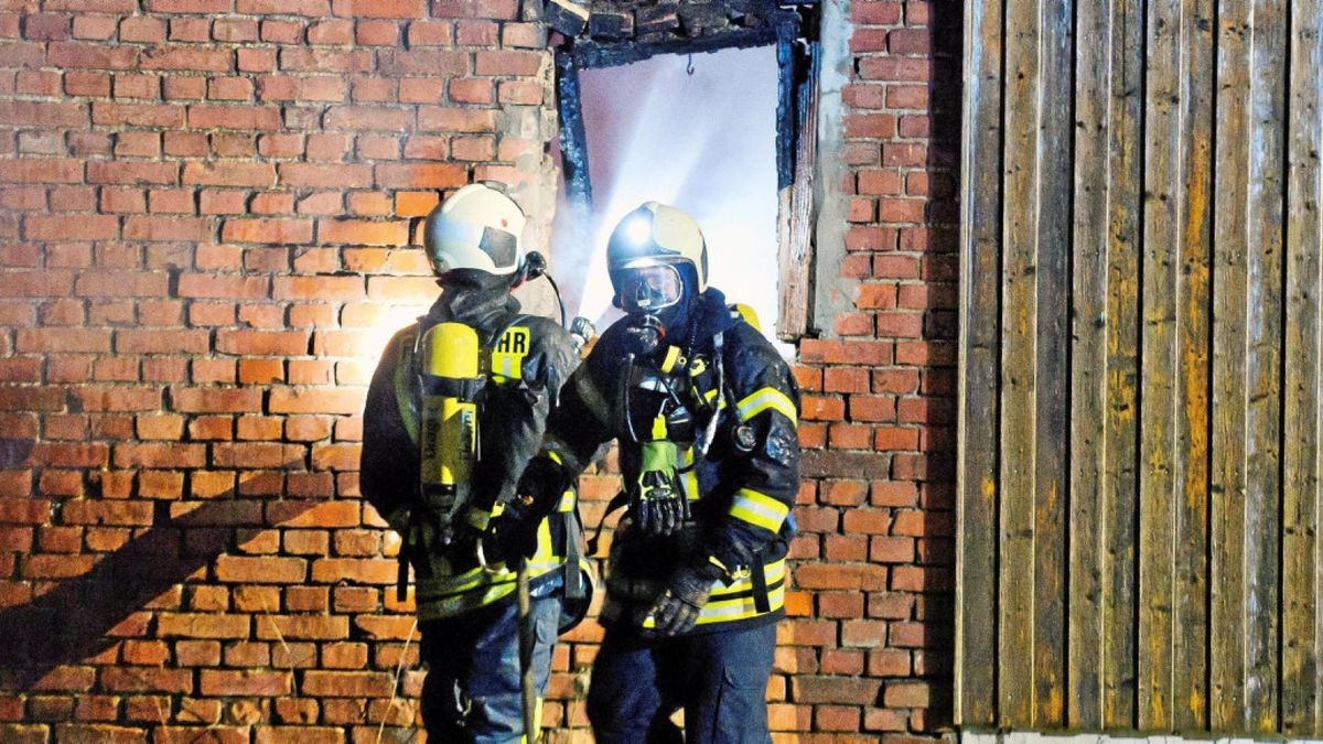 Rund 40 Feuerwehrleute waren im Einsatz in dem Ort im Untrut-Hainich-Kreis.