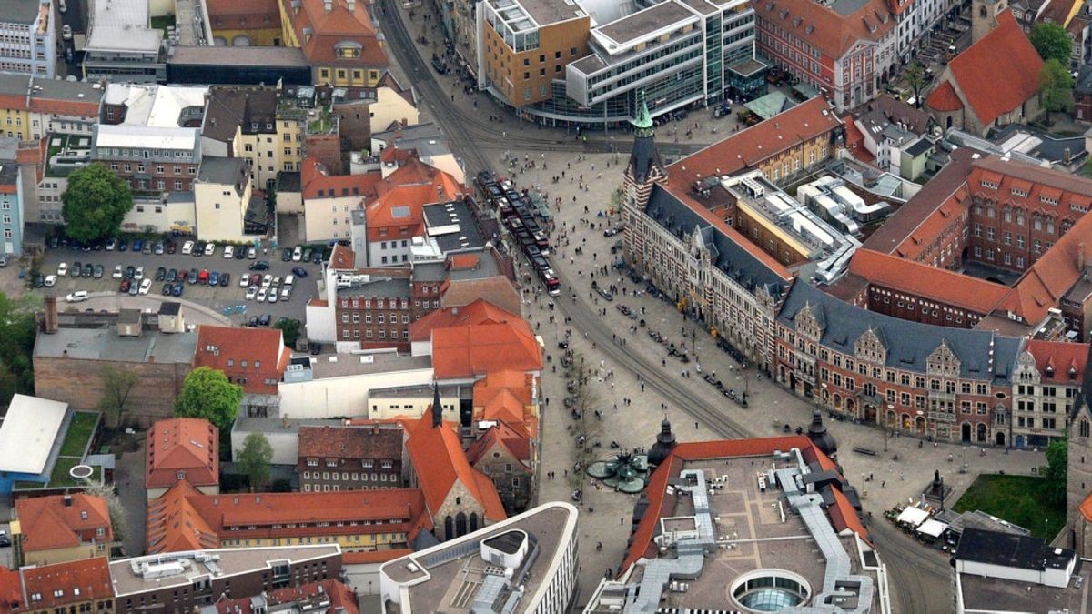 Blick auf den Erfurt Anger. Archivfoto: Marco Kneise