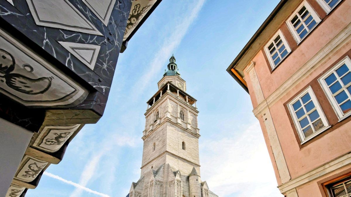 Die Marktkirche St. Bonifatius in Bad Langensalza ist 72,49 oder 73,6 Meter hoch – je nach Messverfahren. Fotos: Daniel Volkmann