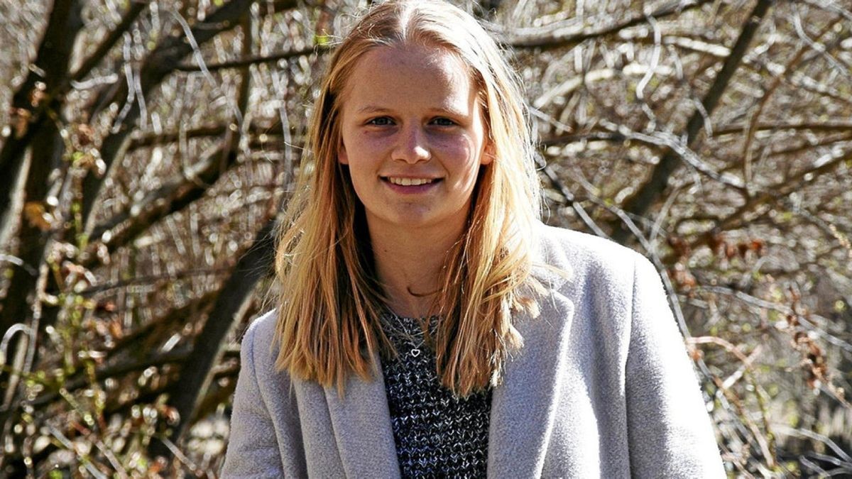 Julia Weise beim Heimatbesuch zu Ostern in Nordhausen.Foto: Familie Weise