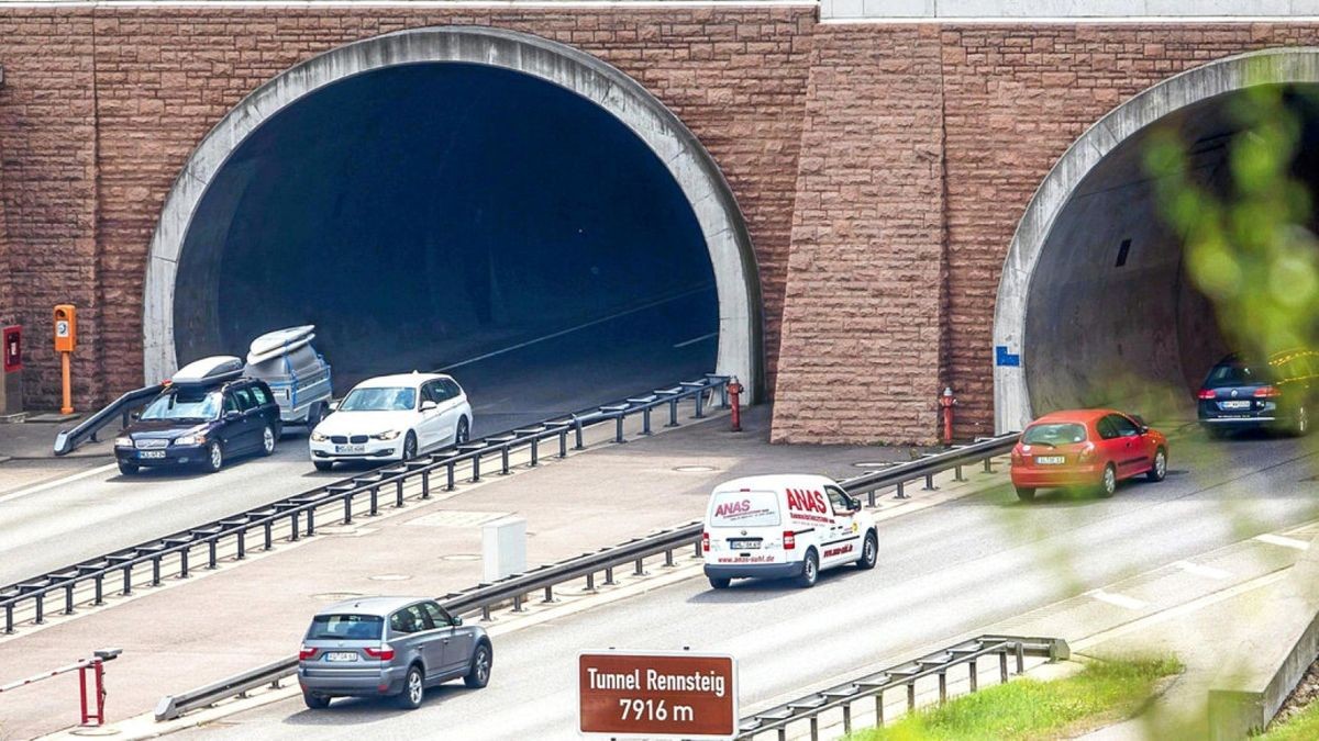 Blick auf den Rennsteigtunnel. Archivfoto: