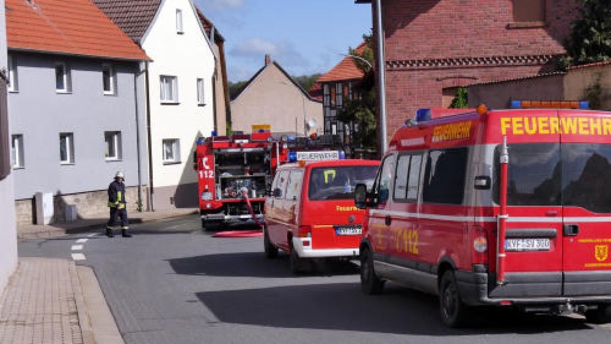 Die Ortsdurchfahrt Großfurra war zeitweise gesperrt.