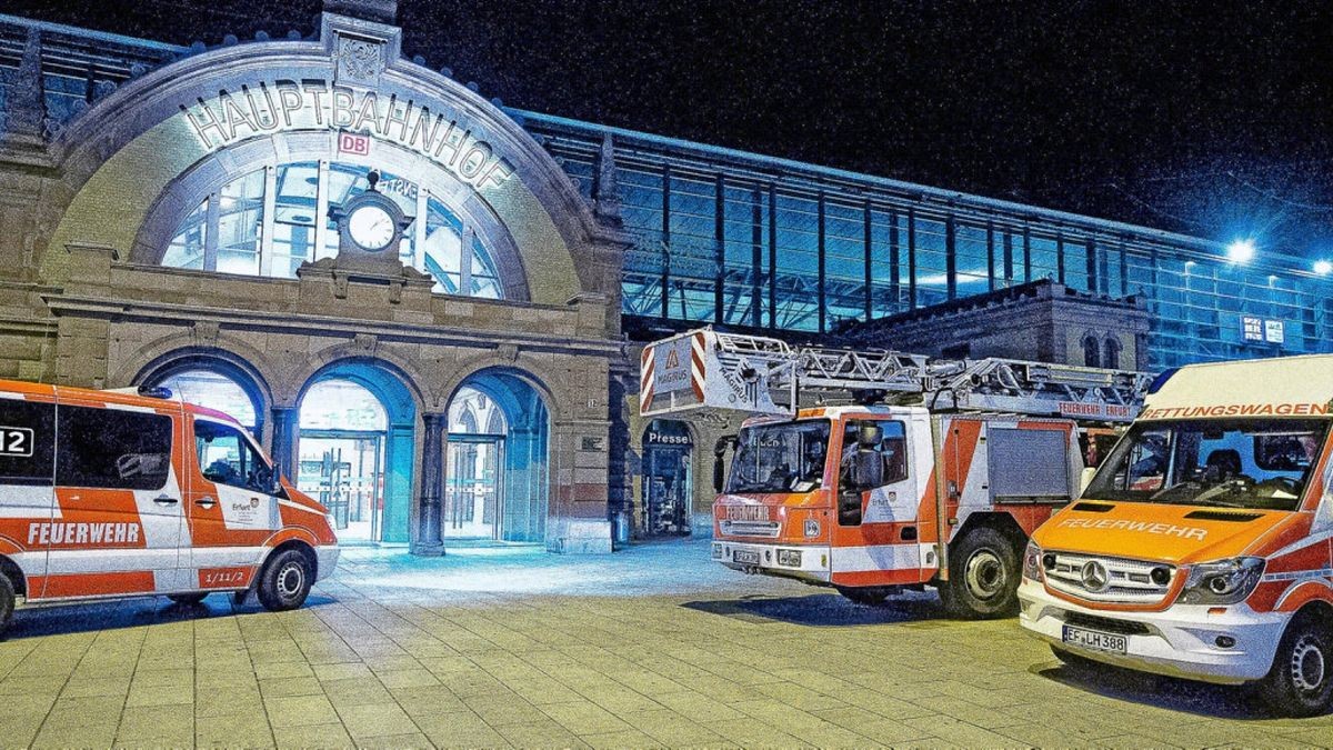 Erst im September des vergangenen Jahres war der Hauptbahnhof in Erfurt Ort für eine Anti-Terror-Übung.