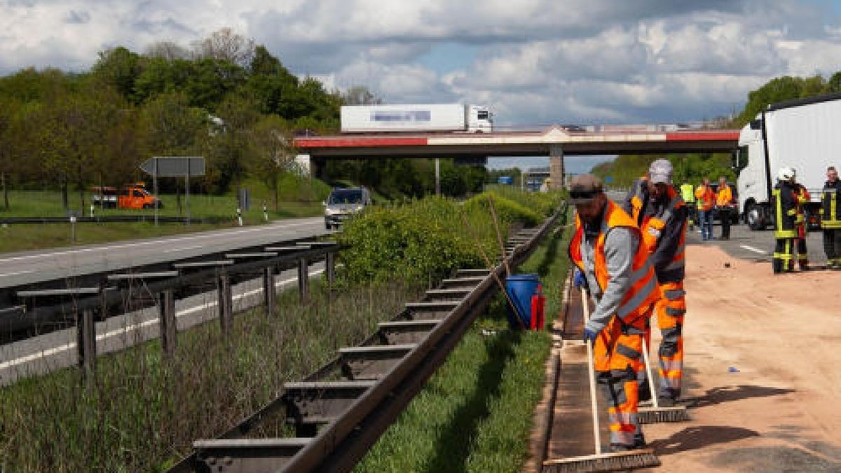 ... wurde die A4 für mehrere Stunden gesperrt.